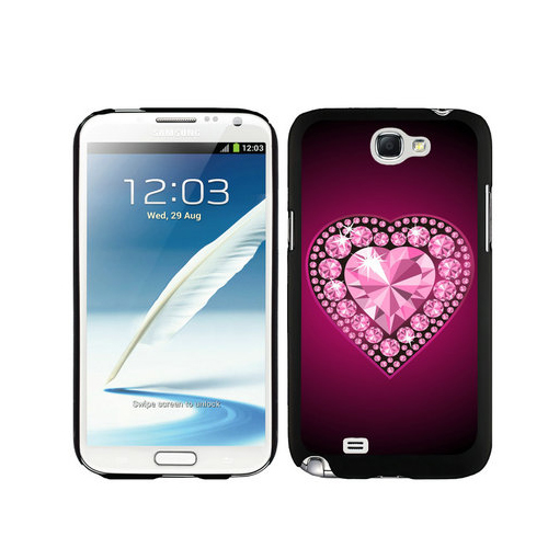 Valentine Diamond Heart Samsung Galaxy Note 2 Cases DOI